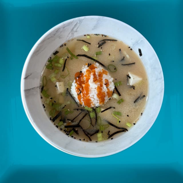 Miso Soup & Rice.